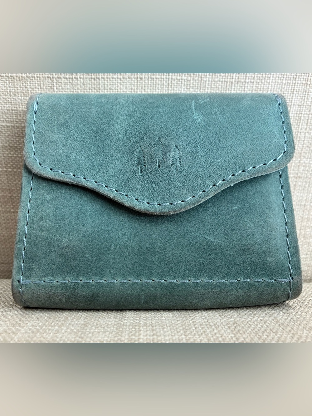 Portland Leather Small Bozeman Wallet-Teal